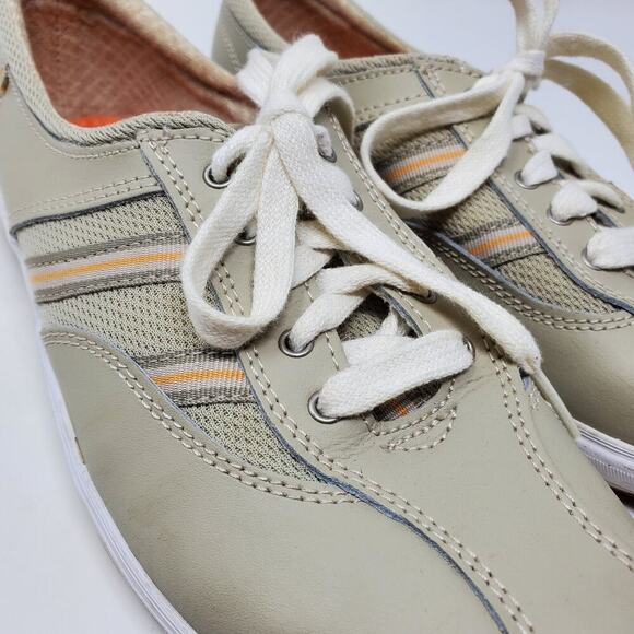 Keds Springy Steps Leather Stone Lace Up Oxford Shoes Size 7 Casual Business - Picture 7 of 10